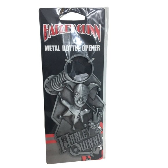 Harley Quinn Metal Bottle Opener DC Comics Batman 5" Villains Superhero Icup New - Picture 1 of 11